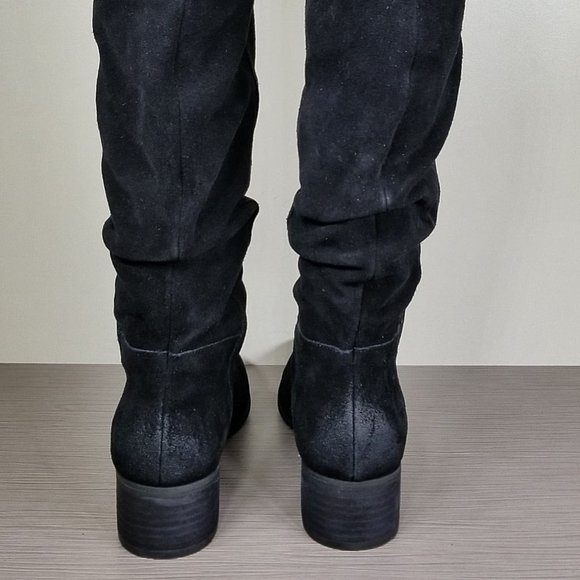 BP. 'Traffic' Knee High Slouch Boot, Black Suede, Womens Size 7.5 M - Picture 9 of 12